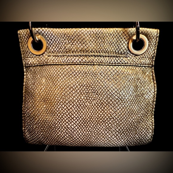 Hammitt Tony Small Crossbody Bag in Gold Snakeskin - Picture 5 of 13